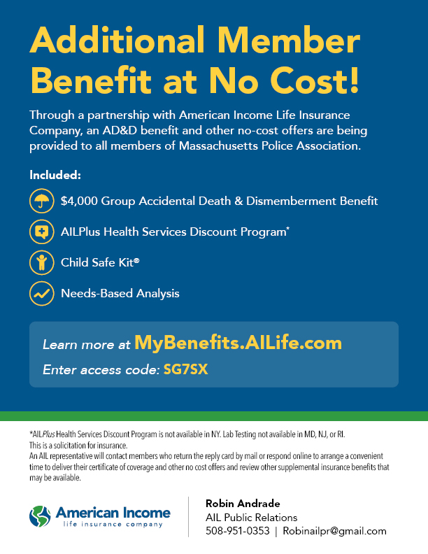 American Income Life Insurance Benefit Massachusetts Police Association